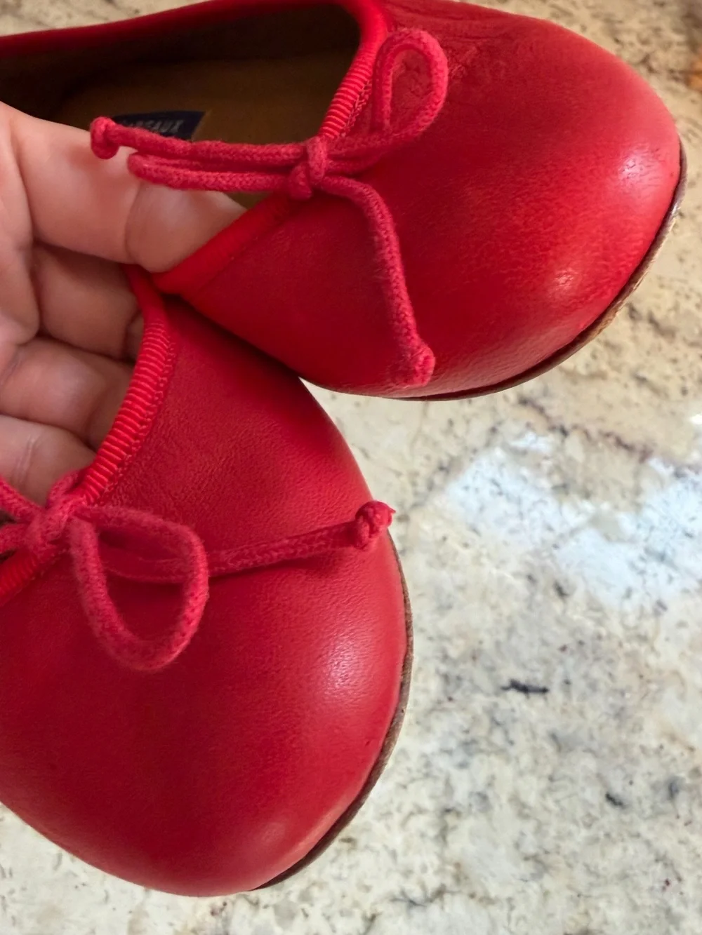 MARGAUX $280 The Demi Red Ballet Flat 35.5 US 5.5 EUC
